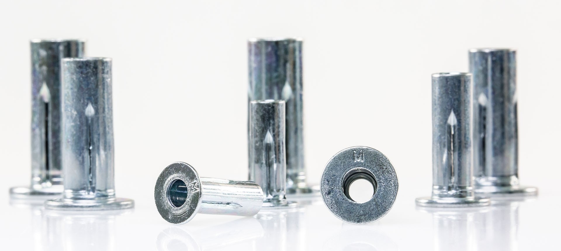 Crown Screw Fasteners for Plastics Slotted Shank Rivets